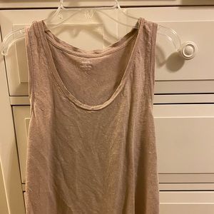 J Crew Shimmery Gold Tank